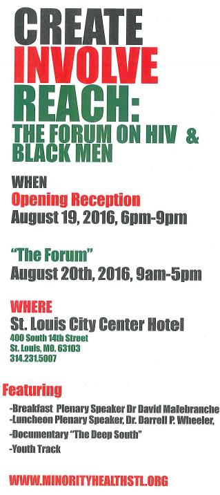 Create, Involve, Reach: The Forum on HIV and Black Men